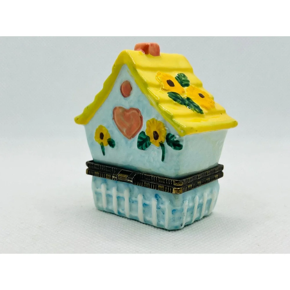 Vintage‎ Birdhouse Trinket Box Vanity Box Décor